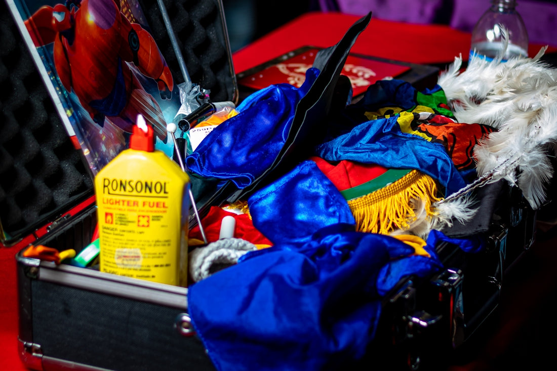 blue cloth near bottle