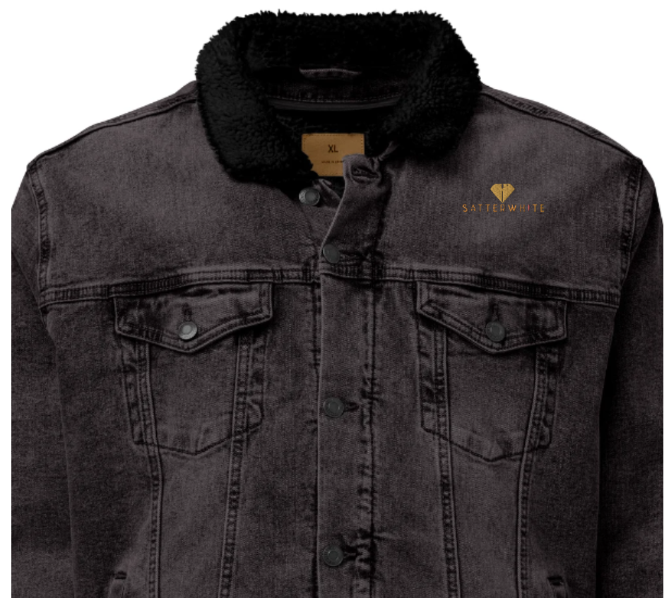 Satterwhite denim sherpa jacket Black